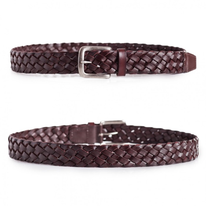 Mens braided belts