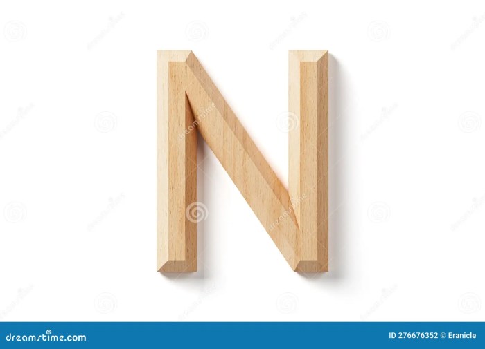 Wood block letters