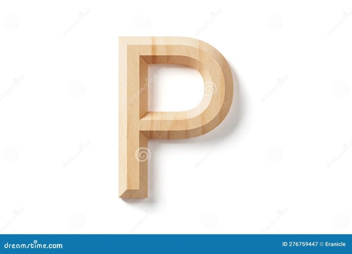 Wood block letters