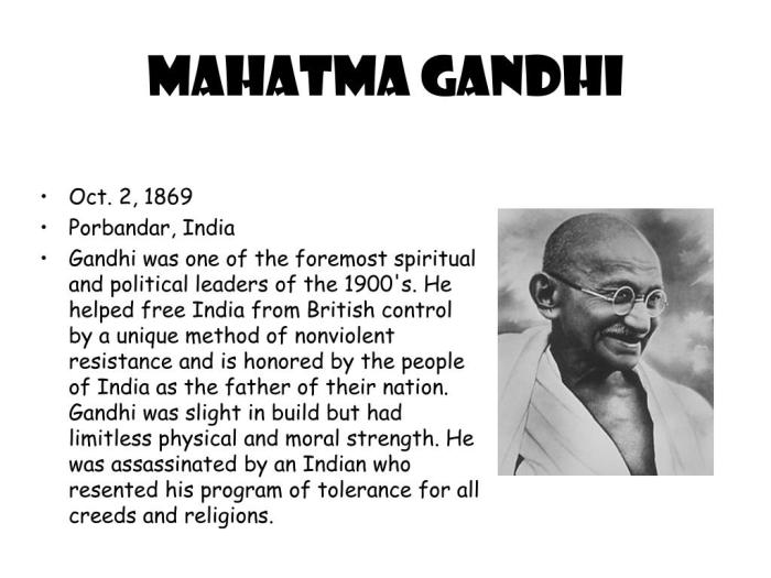 Gandhi mahatma freedom presentation fighter ppt powerpoint india fight he foremost leaders political