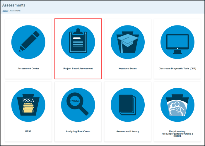 Mini Exams for Project-Based Assessments