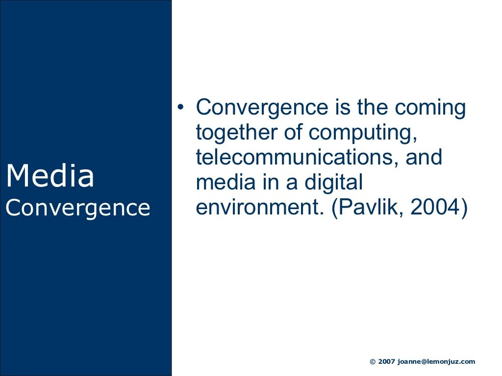 Media convergence server and research