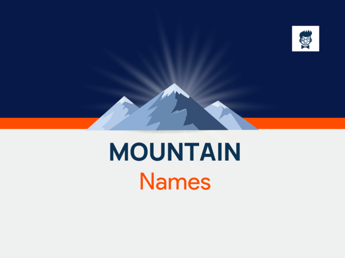 Mountain name generator