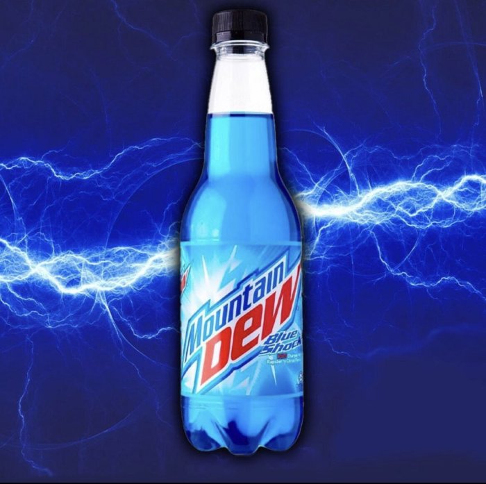 Dew mountain shock blue live wire