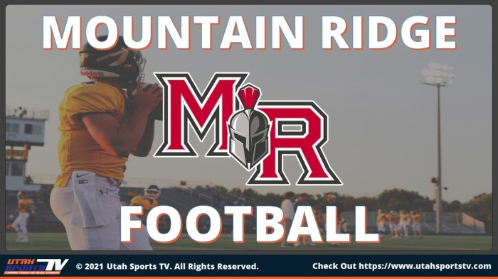 Mountain ridge football