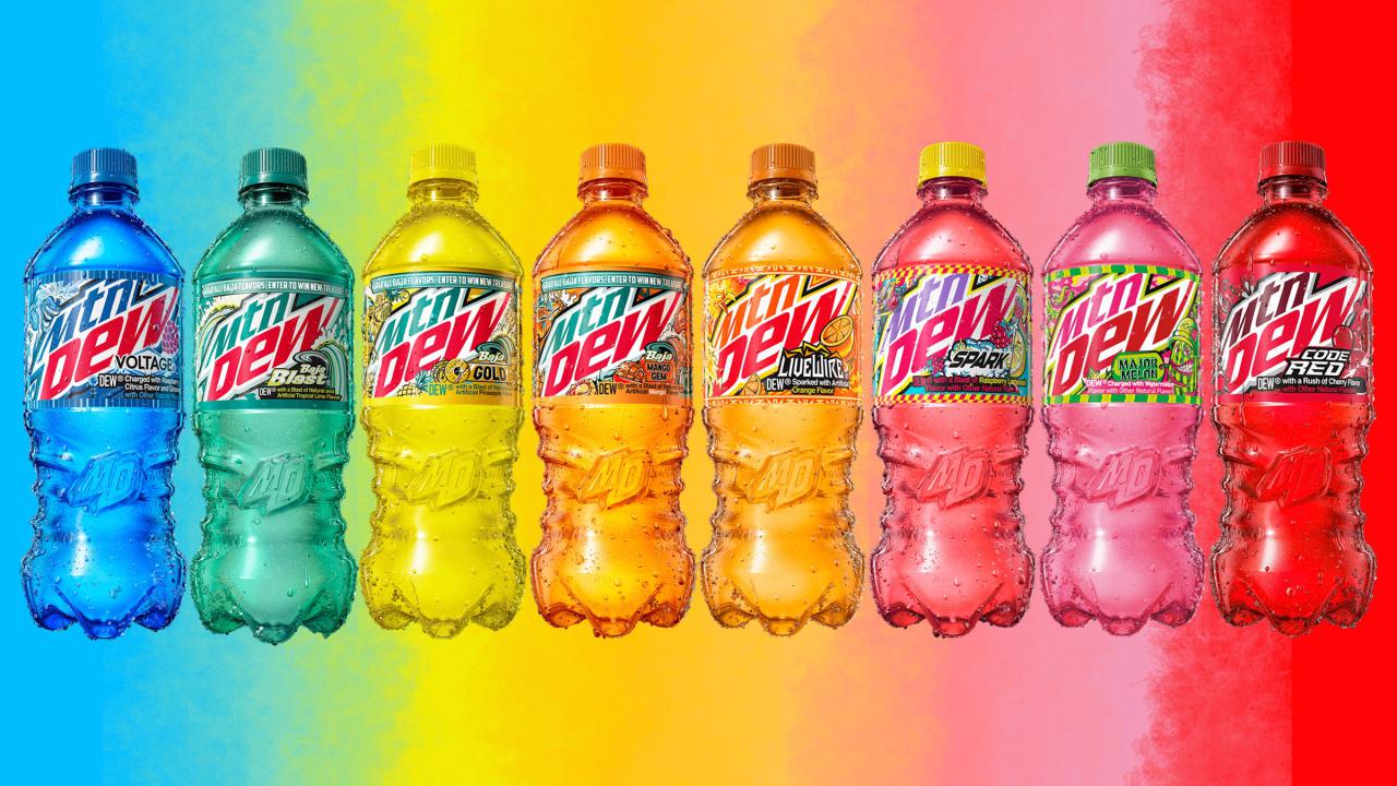 Infinite swirl mountain dew