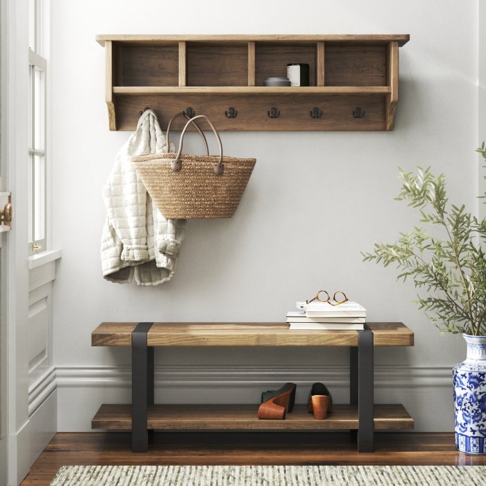 Bench hall tree storage wood entryway veneer grove august coat seat andora irwin hooks practical entryways attractive wayfair sofaideas