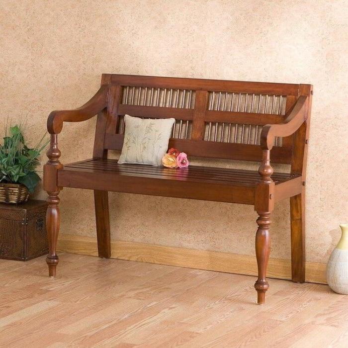 Hall Tree Bench with Padded Backrest: A Comfortable Place to Sit