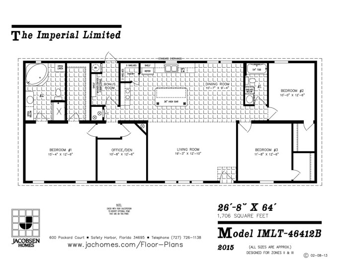 Floor plan for harrison mobile home