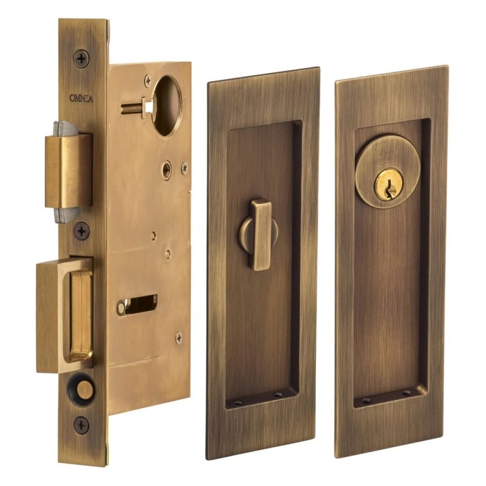 Pocket door lock emtek rubbed bronze oil hardware brass passage pulls privacy homesteadhardware doors locks accessories 2102 knobs shown finish