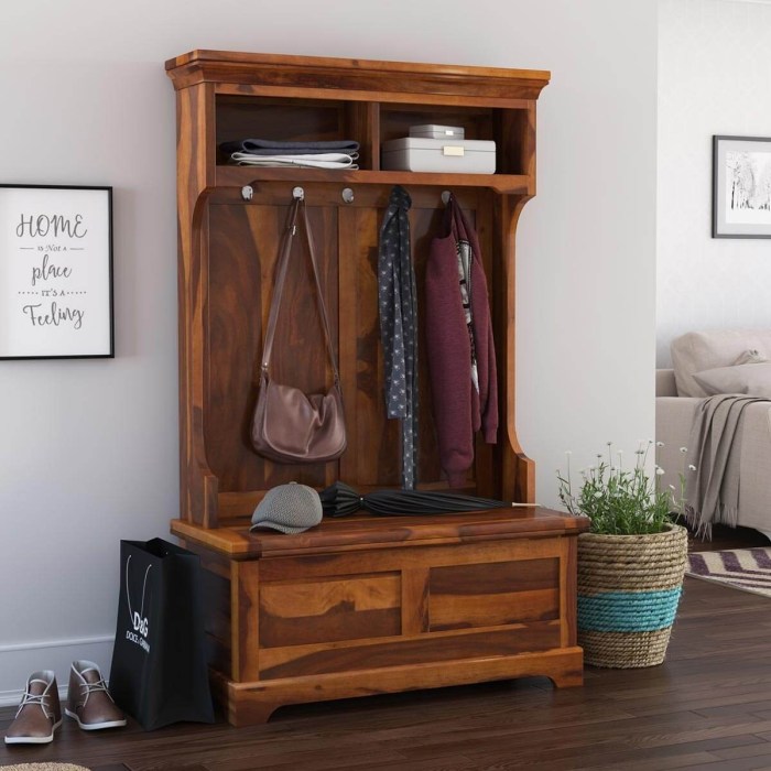 Hall tree bench entryway diy touch modern