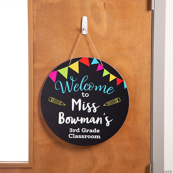 Teacher door signs