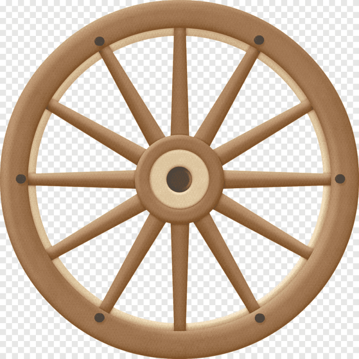 7 inch wood wheels