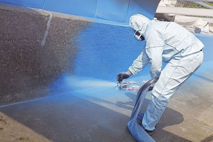 Polyurea coating waterproofing spray kimia digunakan memperindah karat abrasi bahan ketahanan biasa proteksi tampilan atmosfir struktural peningkatan dekorasi