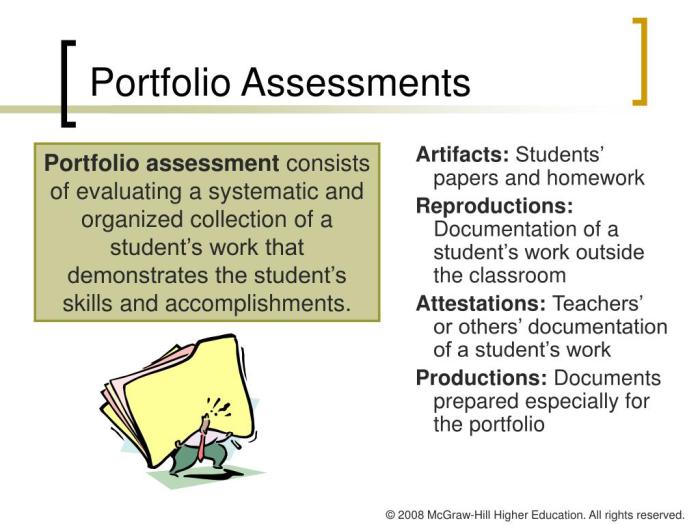 Mini Exams for Portfolio Assessments