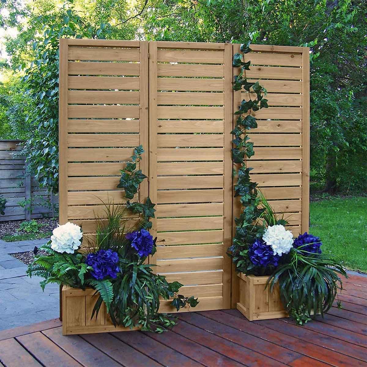 Deck privacy screen panels