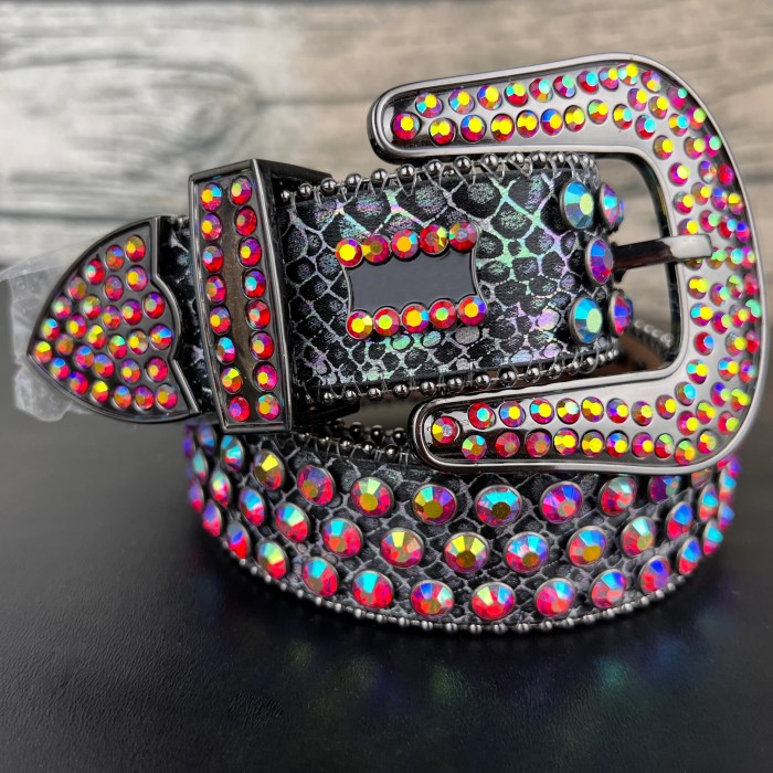 Bedazzled belt