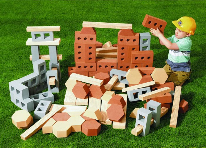 Childrens foam building blocks