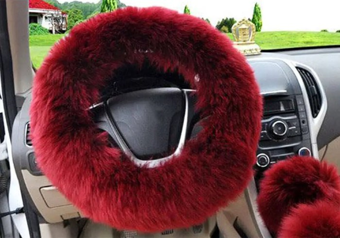 Wheel steering cover car walmart protector plush