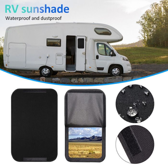 Rv door window shade