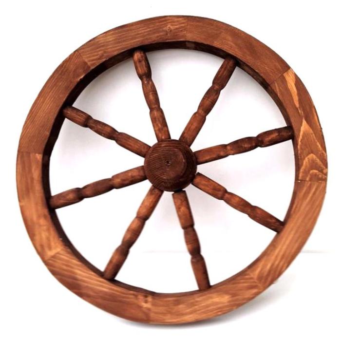 Wooden cart wheels