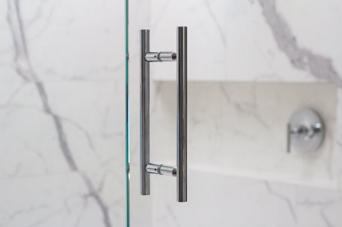 Stainless steel skyline shower door pull handles