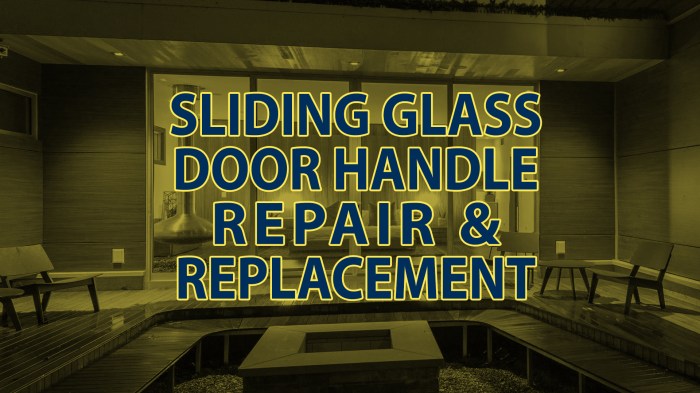 Sliding glass door handle replacement