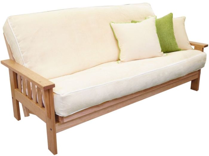 Wood futon frame