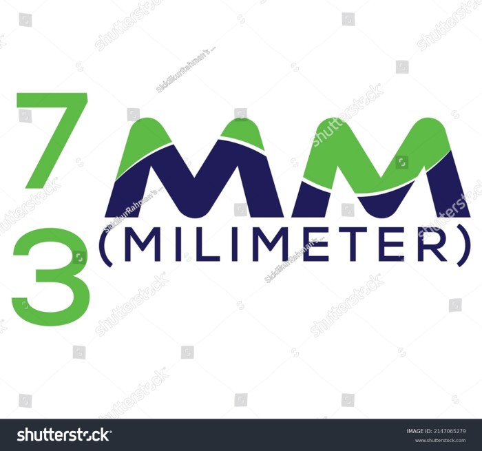 75 cm mm millimeter centimeters millimeters