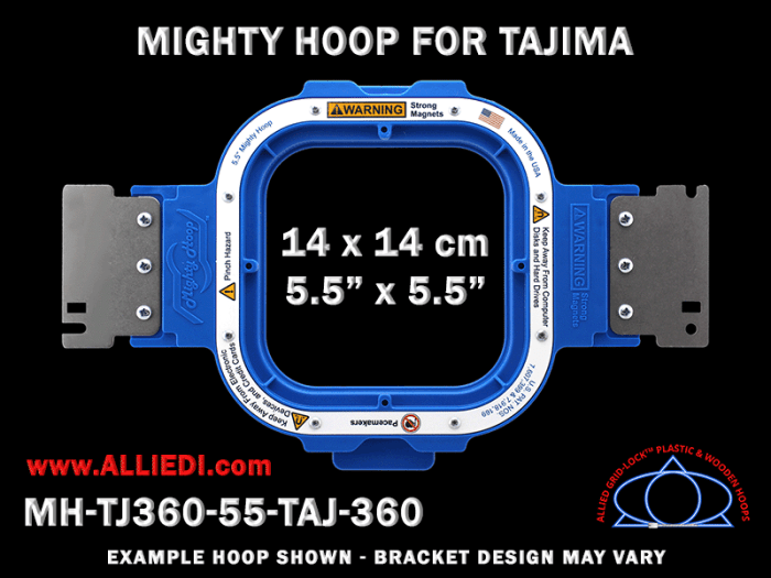 Pocket tajima embtoidery hoop