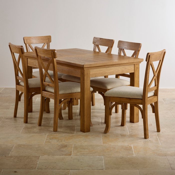 Natural wood dining room tables