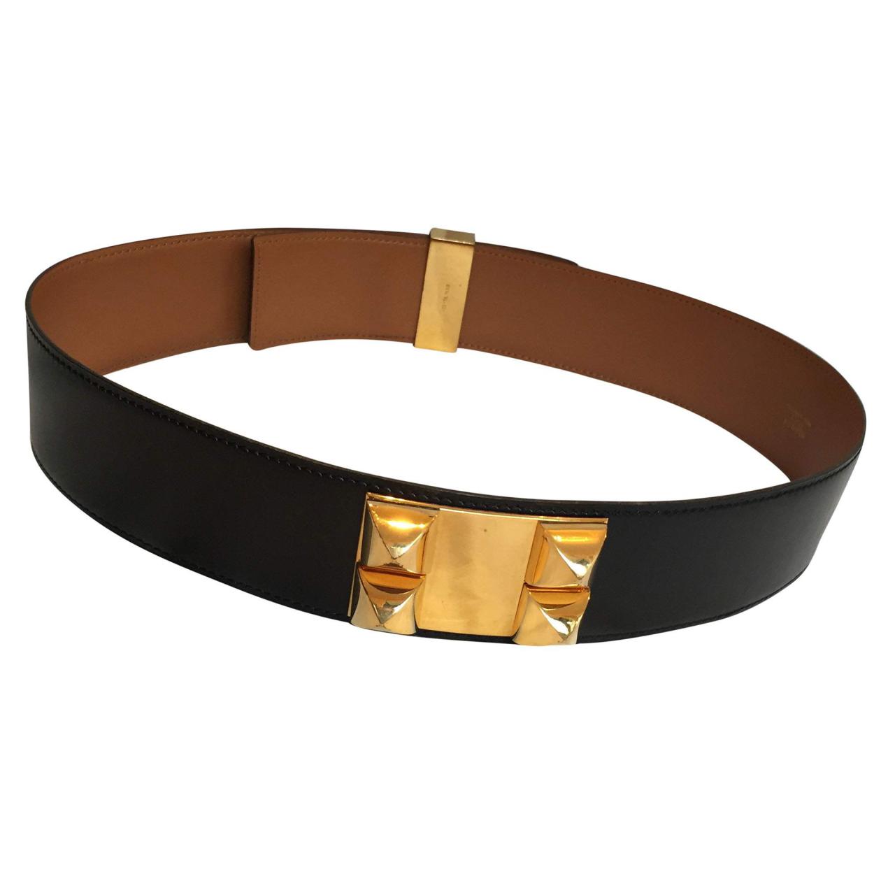 Belt black and gold