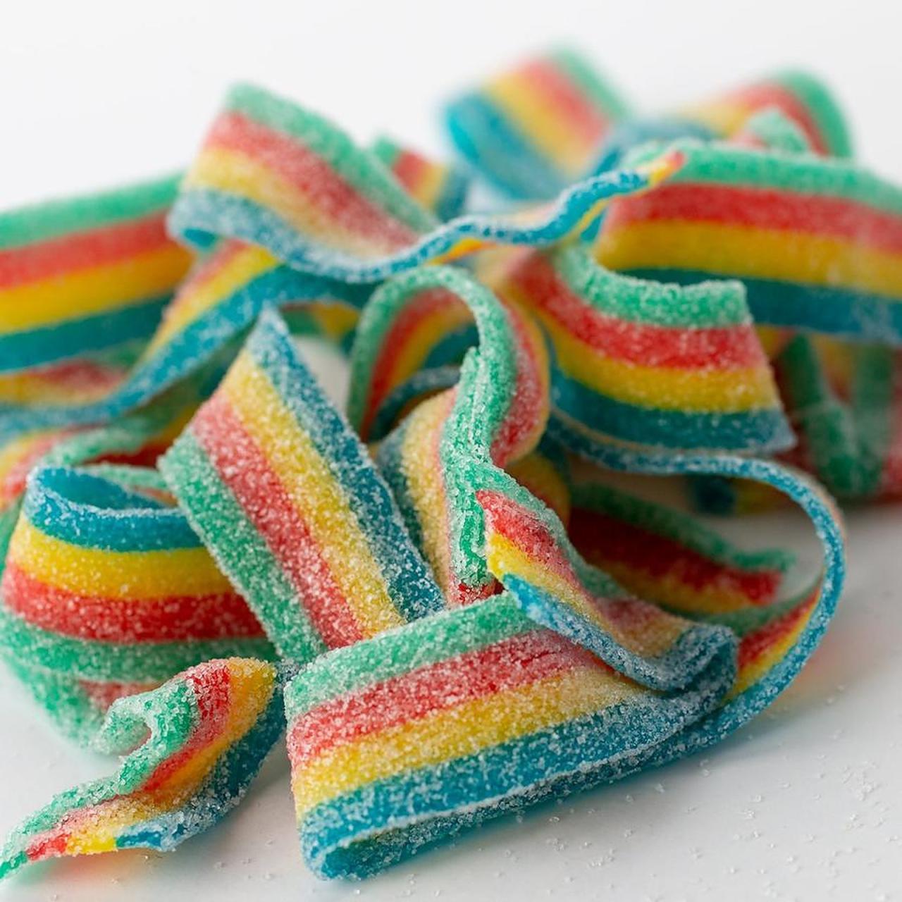 Rainbow belt candy