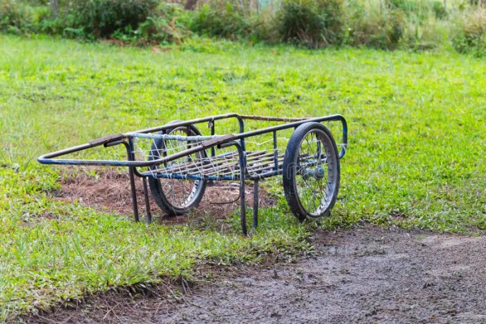 Hand cart wheels