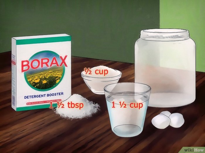 The use of borax to control ants