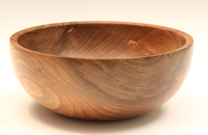 Wooden salad bowl