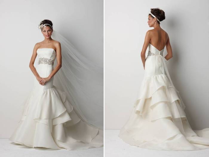 Belted wedding dresses