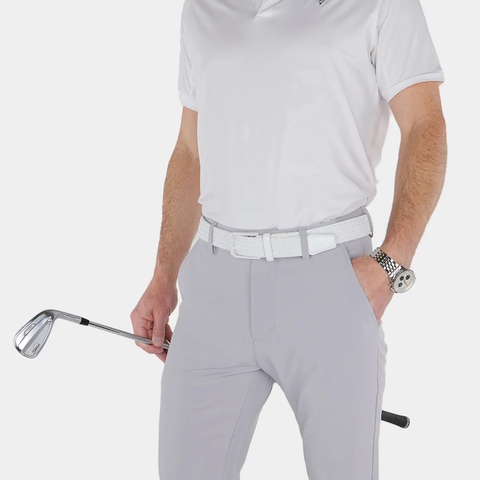 White golf belt