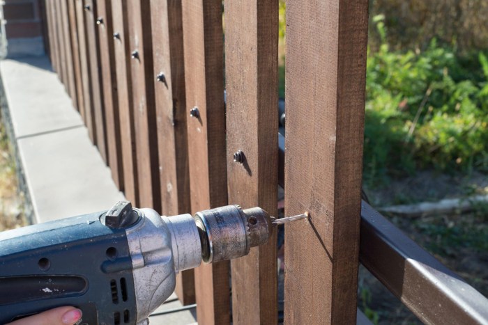 How to treat loosing wood porch fence