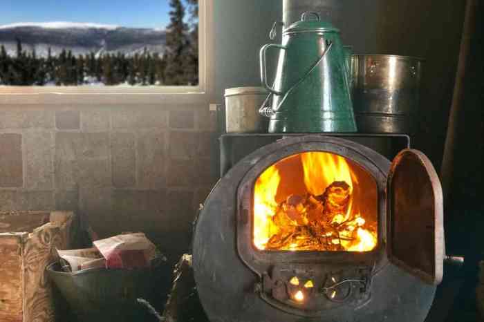 Pipe wood stove