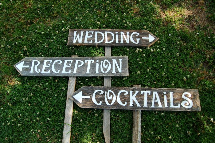 Wedding signs sign wood rustic decor pick seat not side