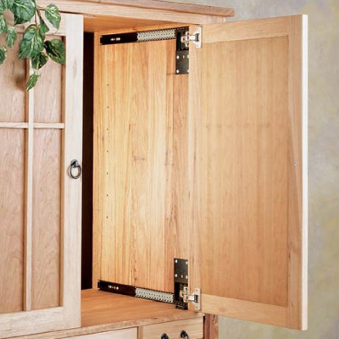 Pocket door cabinet