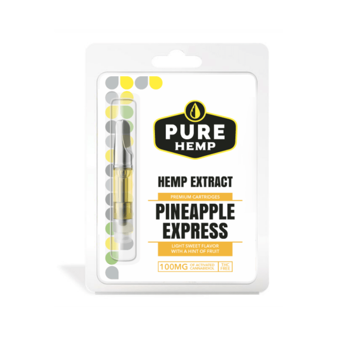 Pineapple vape cartridge elevated