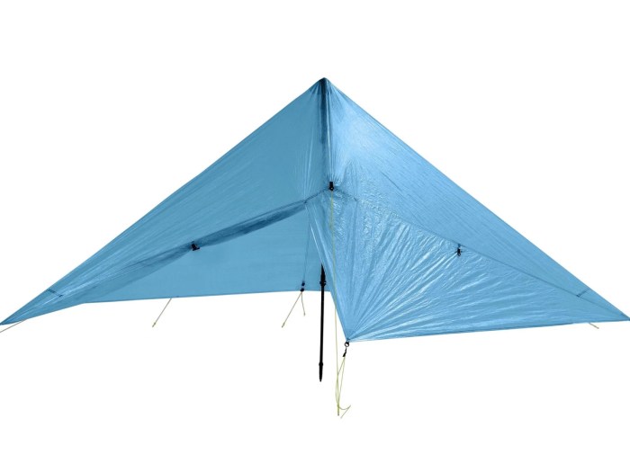 Hexamid pocket tarp winds